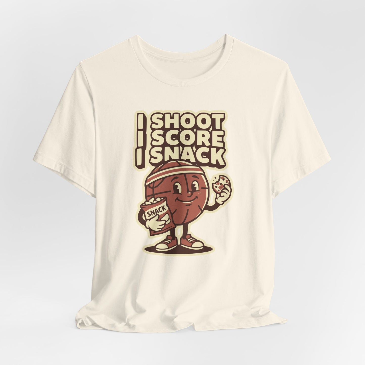 I Shoot I Score I Snack Basketball T-Shirt | Witziger Hooper Tee | Geschenk