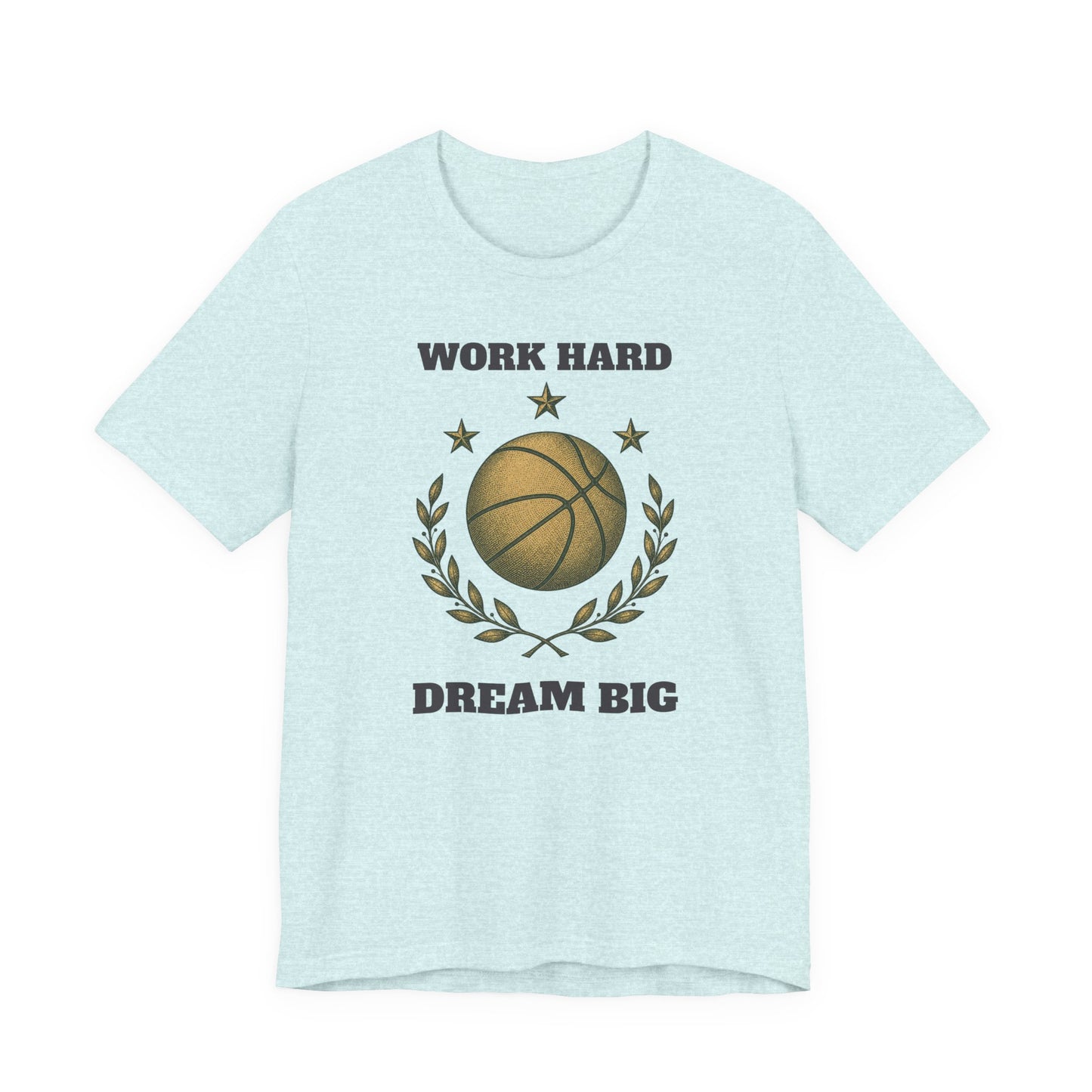 Work Hard Dream Big Basketball T-Shirt | Motivations-Hooper Tee | Perfektes Geschenk