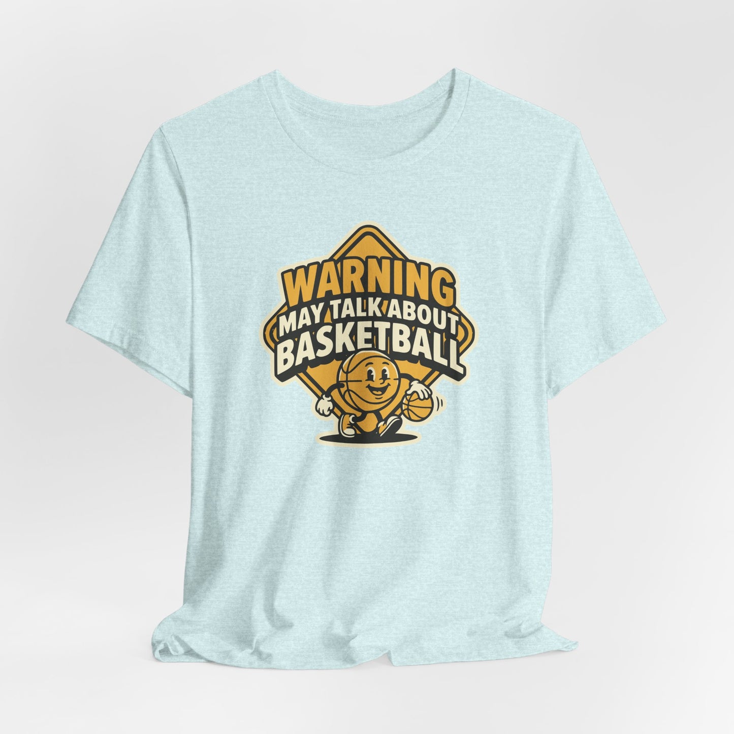 Warning: May Talk About Basketball T-Shirt | Witziger Hooper Tee | Geschenk