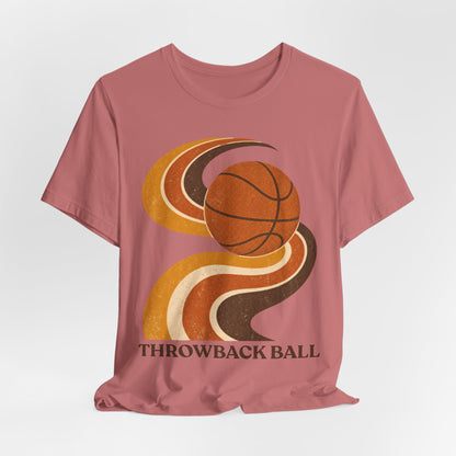 Retro Throwback Ball Basketball T-Shirt | Vintage Vibes Tee | Perfect Gift