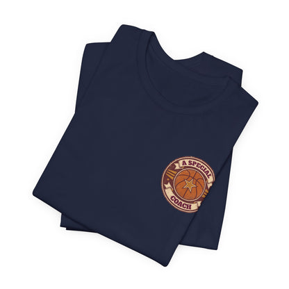 A Special Coach Basketball T-Shirt | Vintage Badge Tee | Perfect Coach Gift