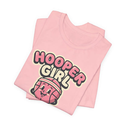 Hooper Girl Basketball T-Shirt | Retro Cartoon Tee | Perfect Gift for Female Players