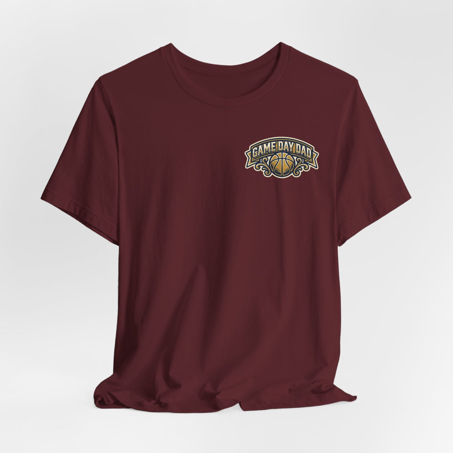 Game Day Dad Basketball T-Shirt | Navy & Gold Hooper Tee | Perfektes Vatertagsgeschenk