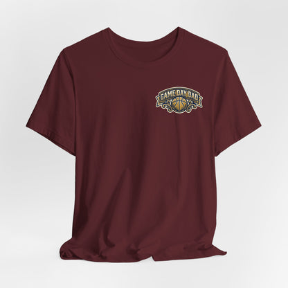 Game Day Dad Basketball T-Shirt | Navy & Gold Hooper Tee | Perfect Dad Gift