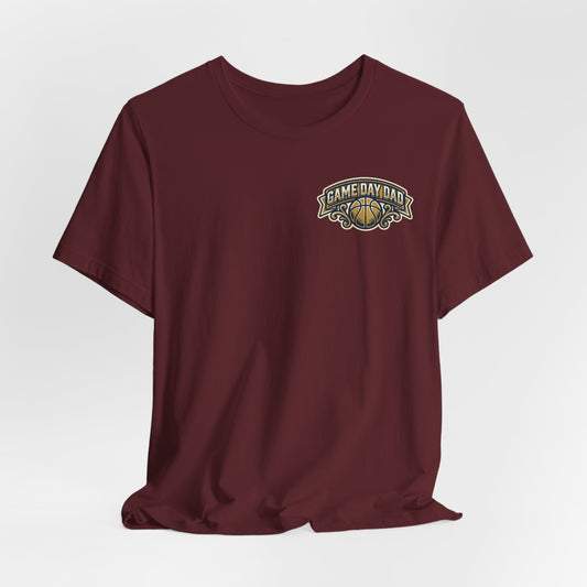 Game Day Dad Basketball T-Shirt | Navy & Gold Hooper Tee | Perfektes Vatertagsgeschenk