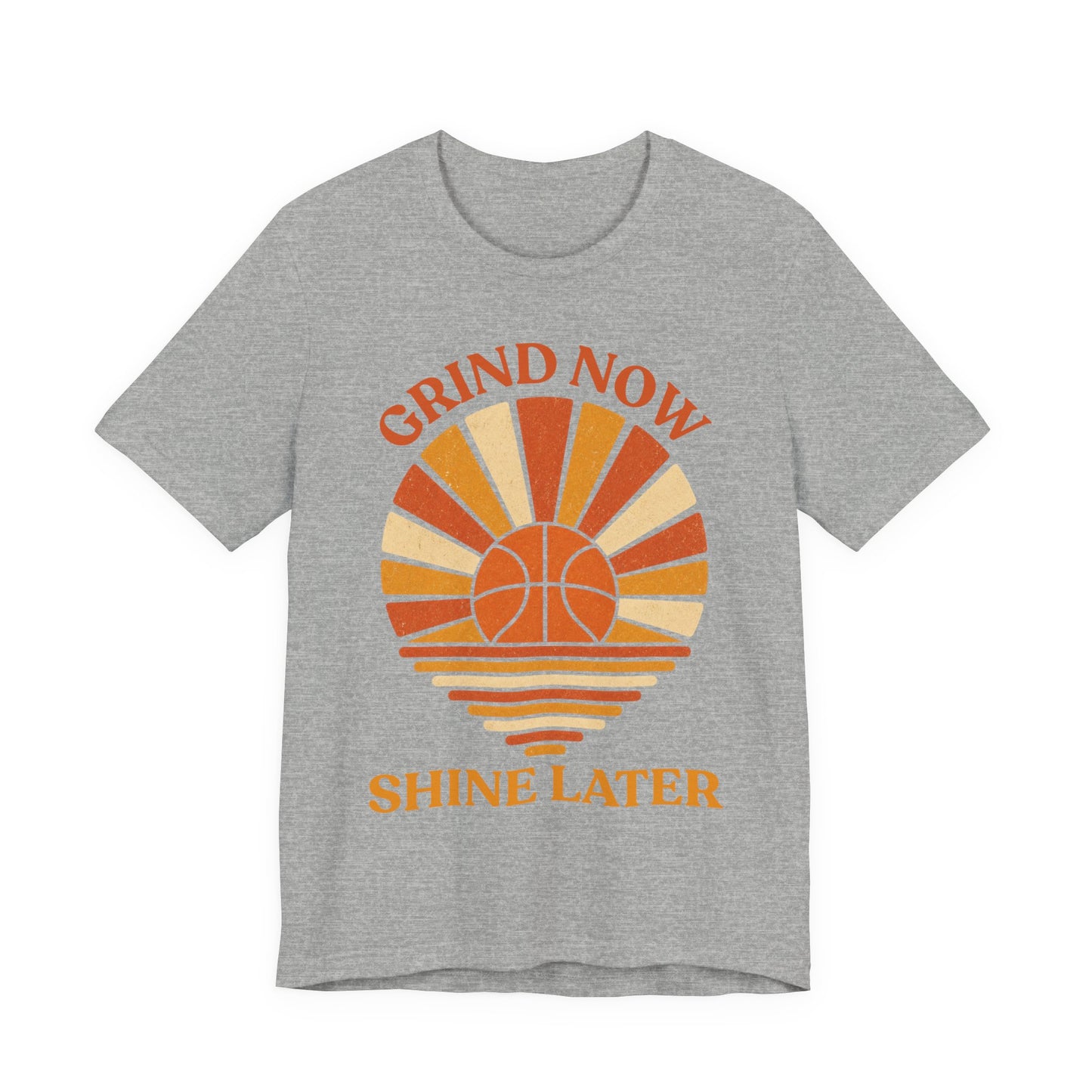 Grind Now Shine Later Basketball T-Shirt | Motivations Tee | Geschenk für Baller