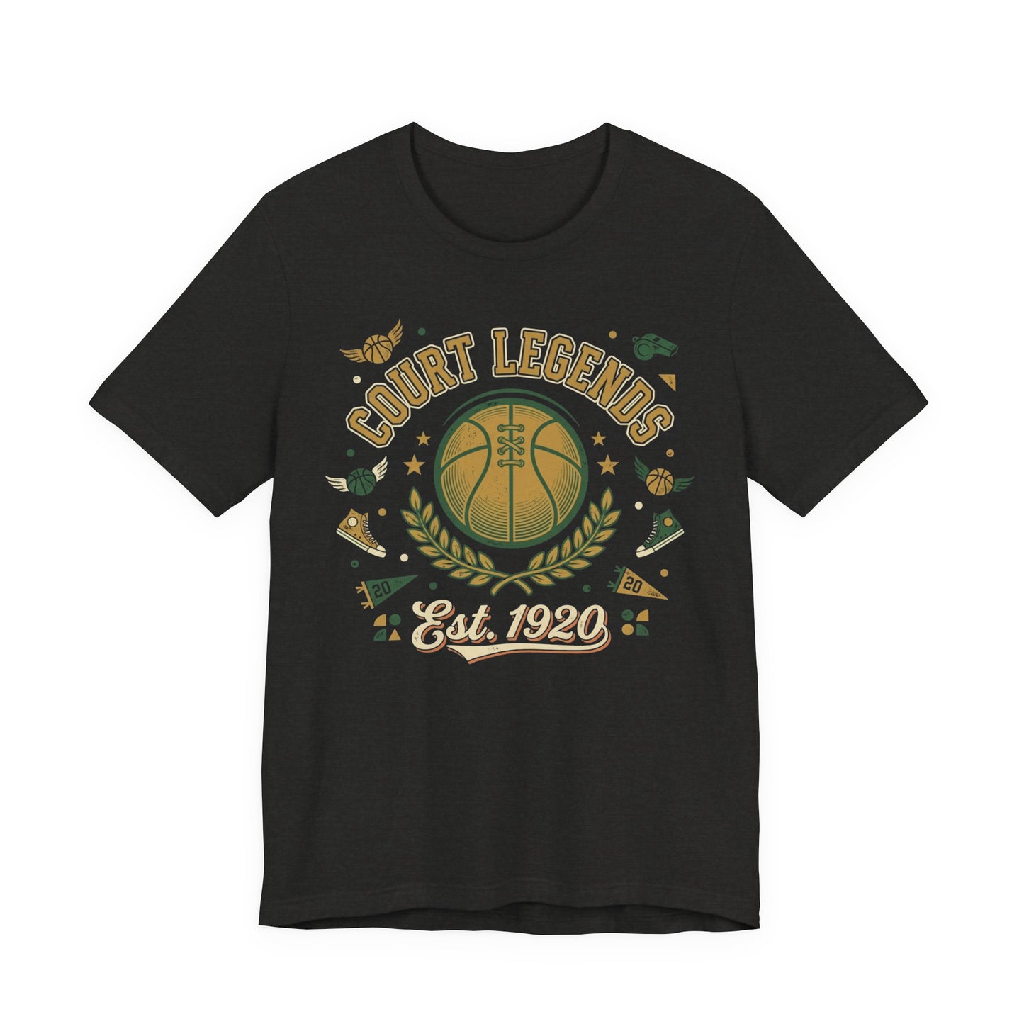 Court Legends Est. 1920 Basketball T-Shirt | Vintage Coach Tee | Premium Hoopers Gift