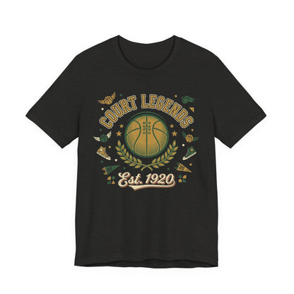 Court Legends Est. 1920 Basketball T-Shirt | Vintage Coach Tee | Premium Hoopers Gift
