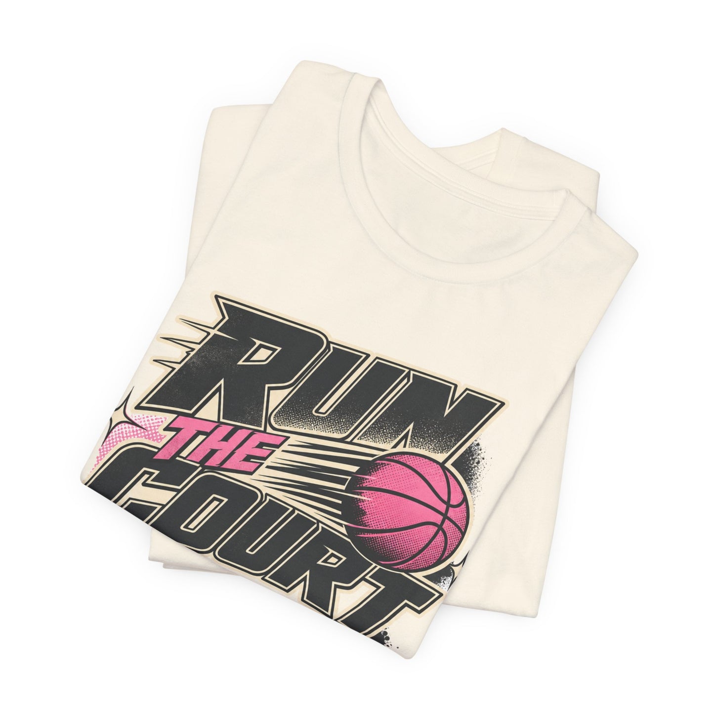 Run The Court Basketball T-Shirt | Women's Hooper Tee | Perfect Gift for Female Players