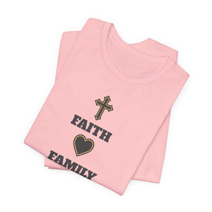 Faith Family Basketball T-Shirt | Inspirational Hooper Tee | Perfect Gift for Players