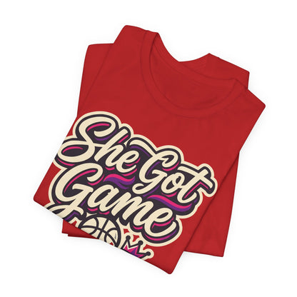 She Got Game Basketball T-Shirt | Women's Hoops Tee | Perfect Gift for Female Players