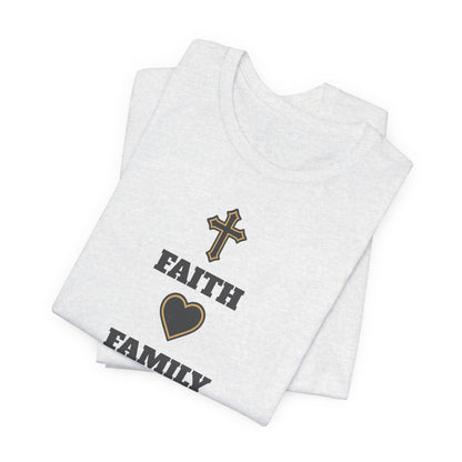 Faith Family Basketball T-Shirt | Inspirational Hooper Tee | Perfect Gift for Players