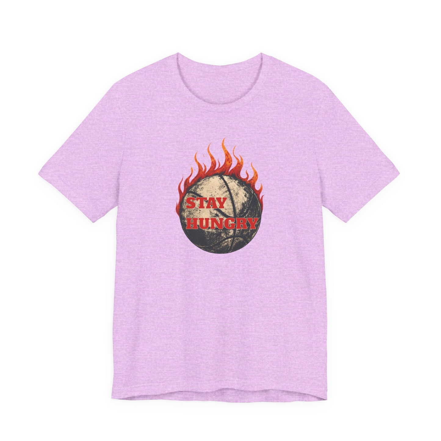 Stay Hungry Flaming Basketball T-Shirt | Motivations-Hooper Tee | Perfektes Geschenk