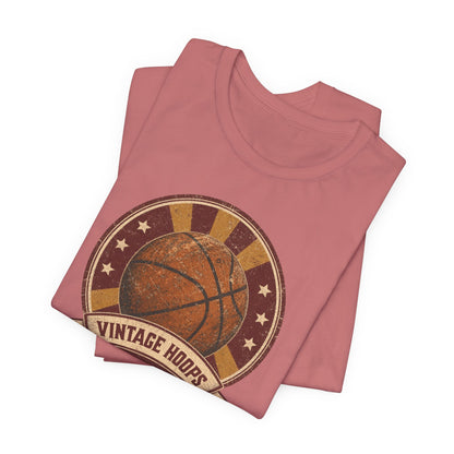 Vintage Hoops Basketball T-Shirt | Retro Distressed Tee | Perfect Gift for Hoopers