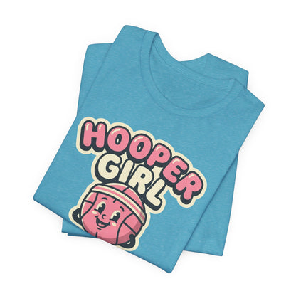 Hooper Girl Basketball T-Shirt | Retro Cartoon Tee | Perfect Gift for Female Players