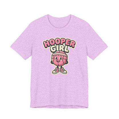 Hooper Girl Basketball T-Shirt | Retro Cartoon Tee | Perfect Gift for Female Players