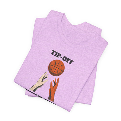 Tip-Off Time Basketball T-Shirt | Gameday Hands Tee | Perfect for Hoopers
