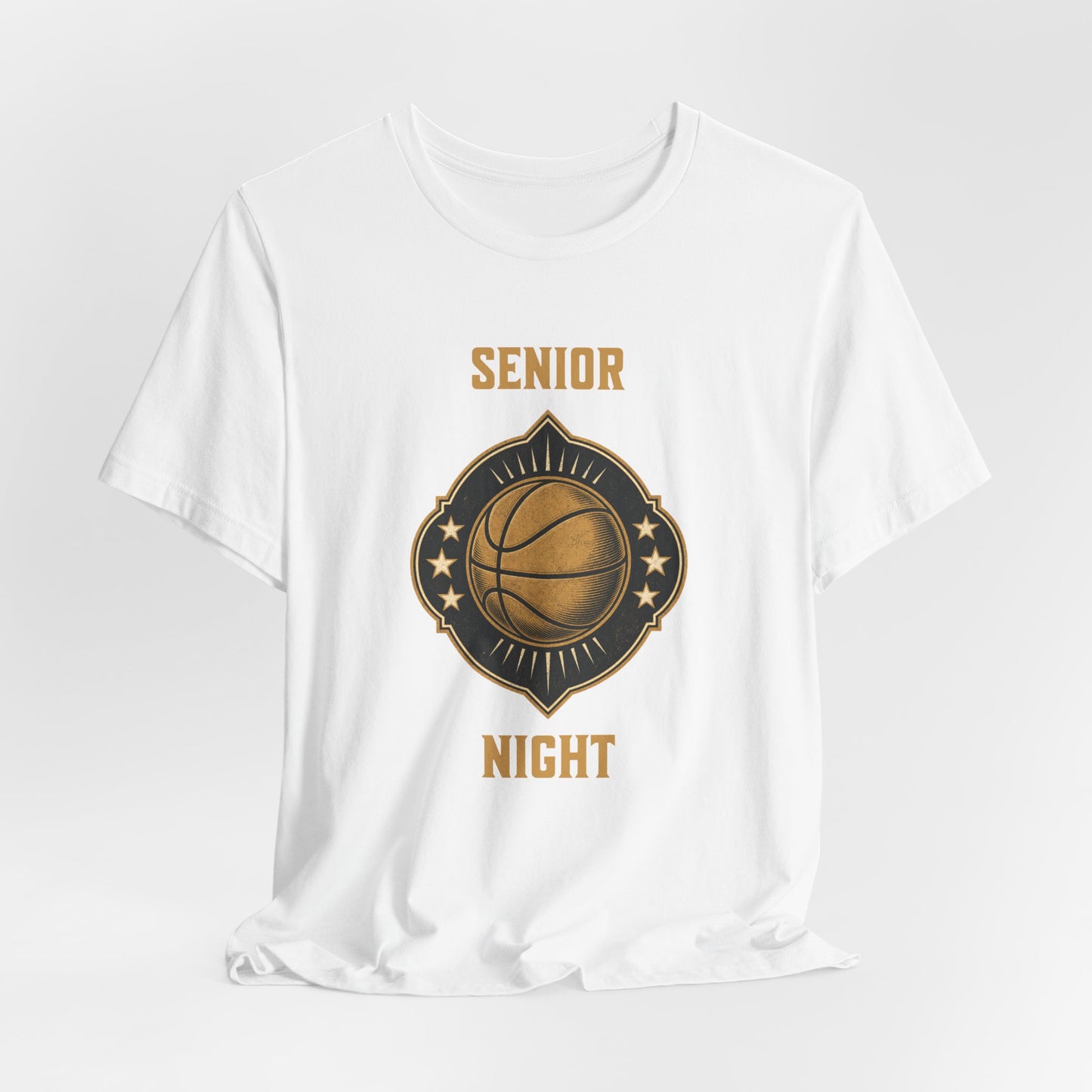 Senior Night Basketball T-Shirt | Gold & Black Hooper Tee | Perfect Gift