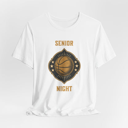 Senior Night Basketball T-Shirt | Gold & Black Hooper Tee | Perfect Gift