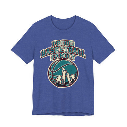 Proud Basketball Family T-Shirt | Vintage Hooper Tee | Perfect Gift for Players