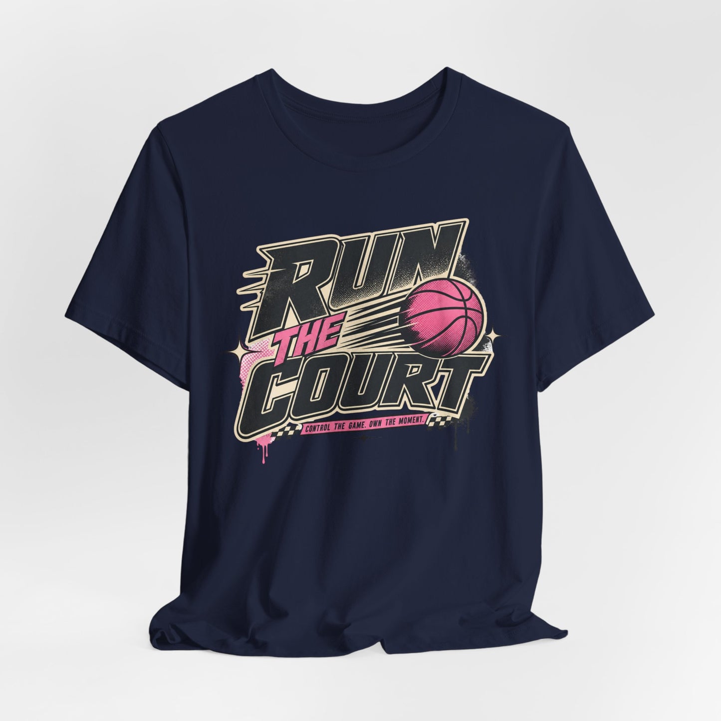 Run The Court Basketball T-Shirt | Women's Hooper Tee | Perfect Gift for Female Players