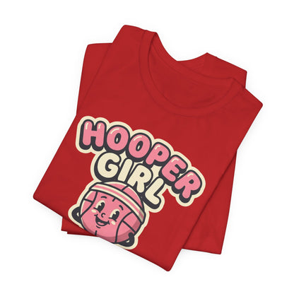 Hooper Girl Basketball T-Shirt | Retro Cartoon Tee | Perfect Gift for Female Players