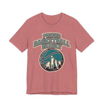 Proud Basketball Family T-Shirt | Vintage Hooper Tee | Perfect Gift for Players
