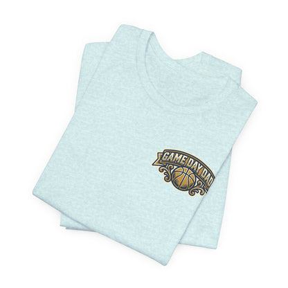 Game Day Dad Basketball T-Shirt | Navy & Gold Hooper Tee | Perfect Dad Gift