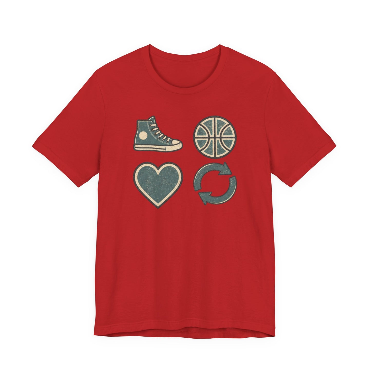 Live Hoop Repeat Basketball T-Shirt | Vintage Hooper Tee | Perfect Gift for Court Players