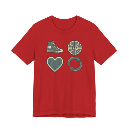Live Hoop Repeat Basketball T-Shirt | Vintage Hooper Tee | Perfect Gift for Court Players