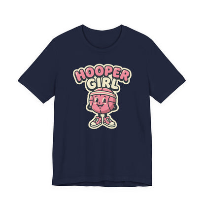 Hooper Girl Basketball T-Shirt | Retro Cartoon Tee | Perfect Gift for Female Players