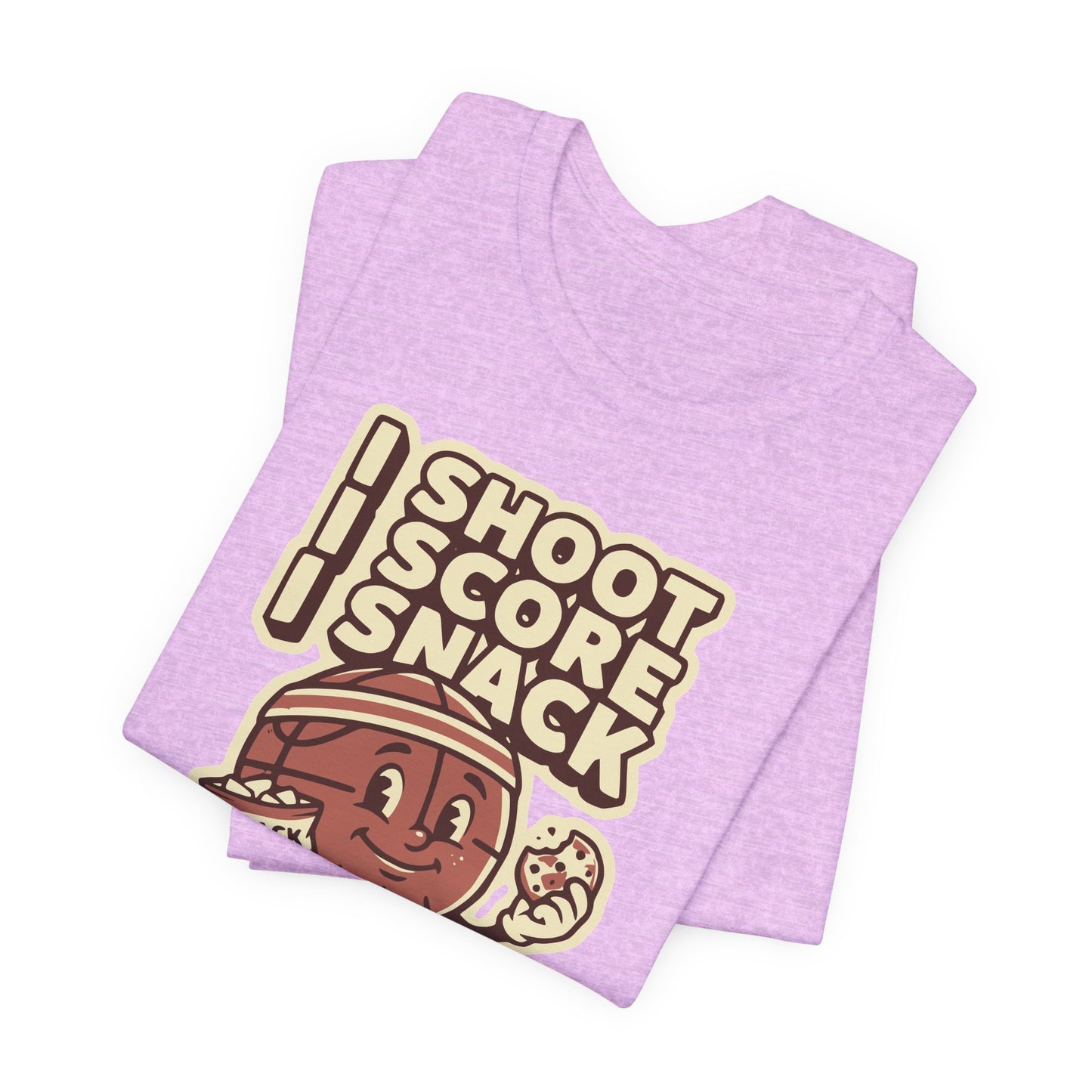 I Shoot I Score I Snack Basketball T-Shirt | Witziger Hooper Tee | Geschenk