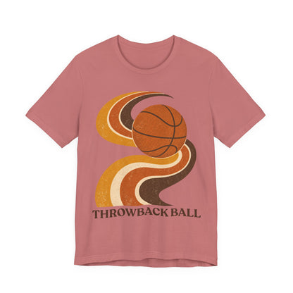 Retro Throwback Ball Basketball T-Shirt | Vintage Vibes Tee | Perfect Gift