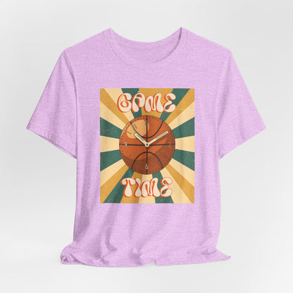 Game Time Basketball Clock T-Shirt | Retro Hooper Tee | Perfect Gift for Ball Players