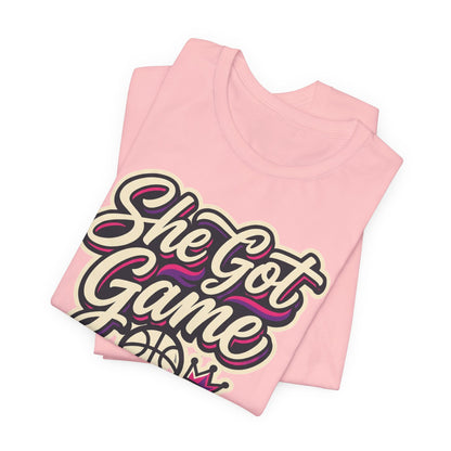 She Got Game Basketball T-Shirt | Women's Hoops Tee | Perfect Gift for Female Players