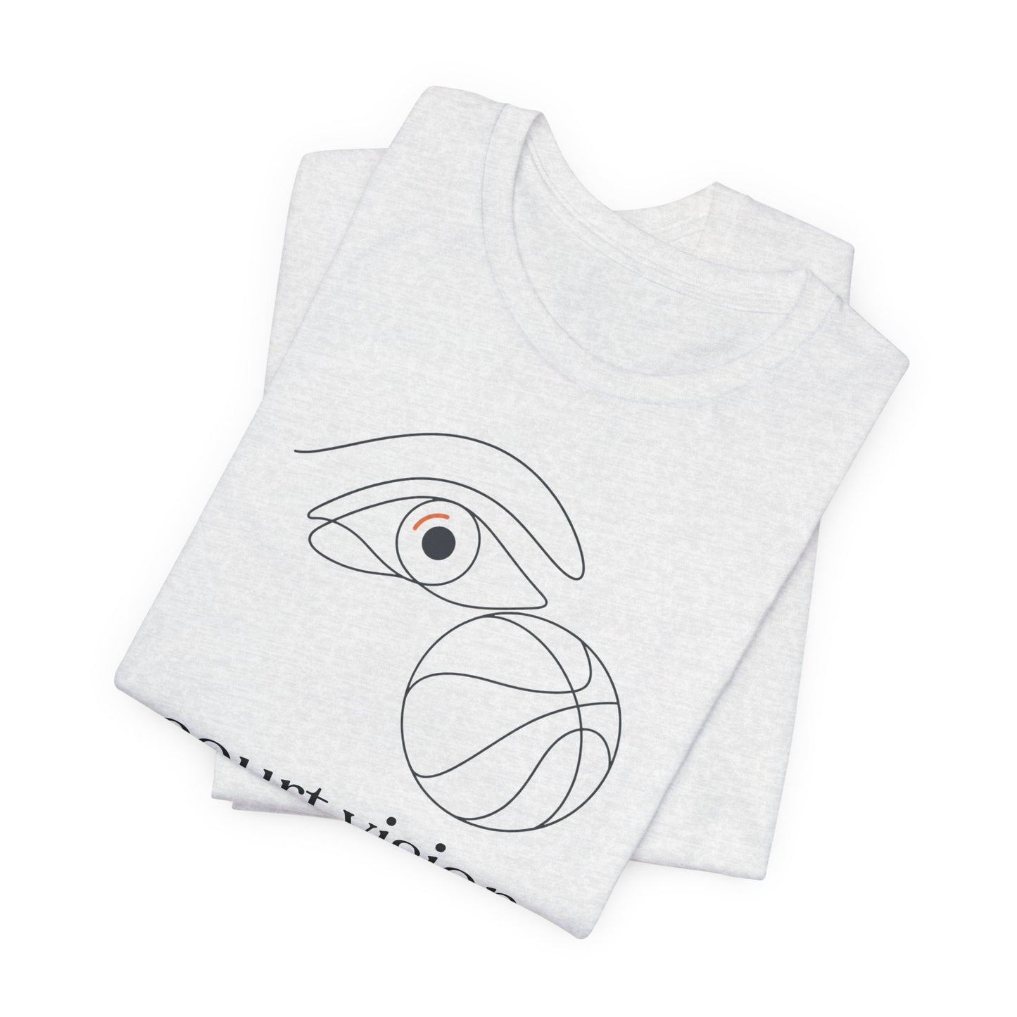 Court Vision Basketball T-Shirt | Minimalist Hooper Tee | Perfect Gift for Players