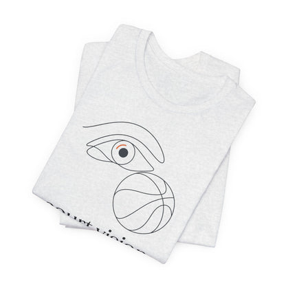 Court Vision Basketball T-Shirt | Minimalist Hooper Tee | Perfect Gift for Players