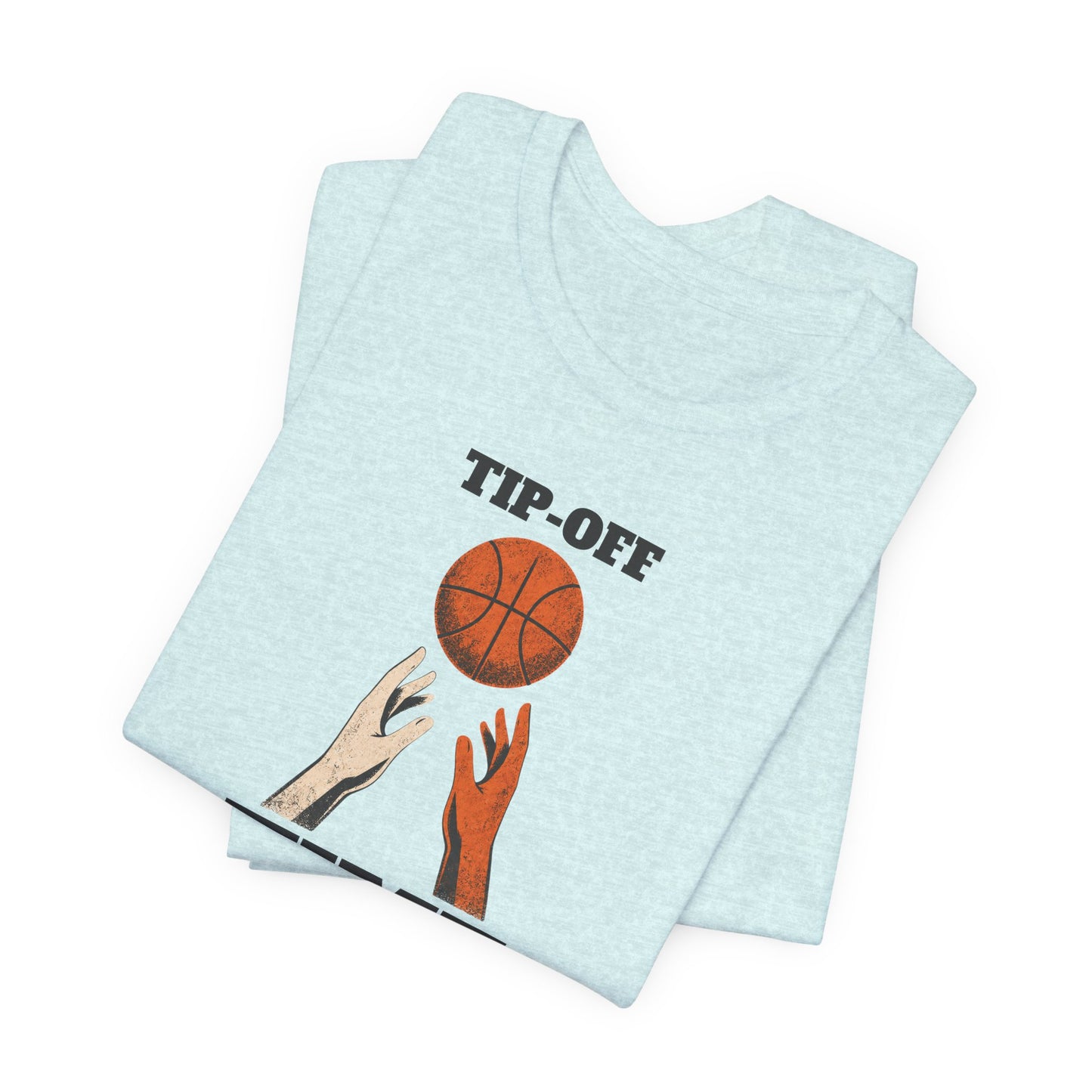 Tip-Off Time Basketball T-Shirt | Gameday Hands Tee | Perfect for Hoopers