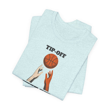 Tip-Off Time Basketball T-Shirt | Gameday Hands Tee | Perfect for Hoopers