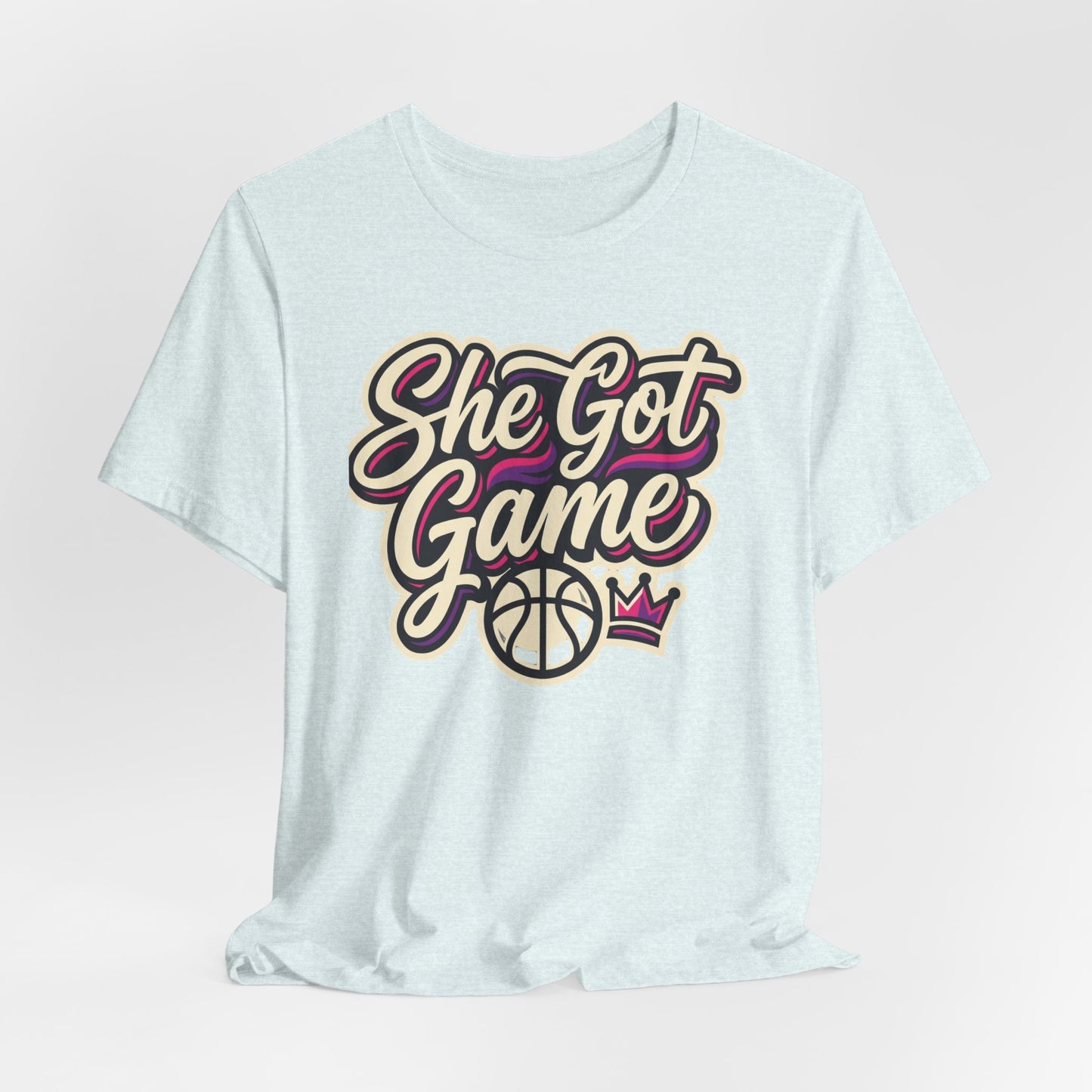 She Got Game Basketball T-Shirt | Women's Hoops Tee | Perfect Gift for Female Players