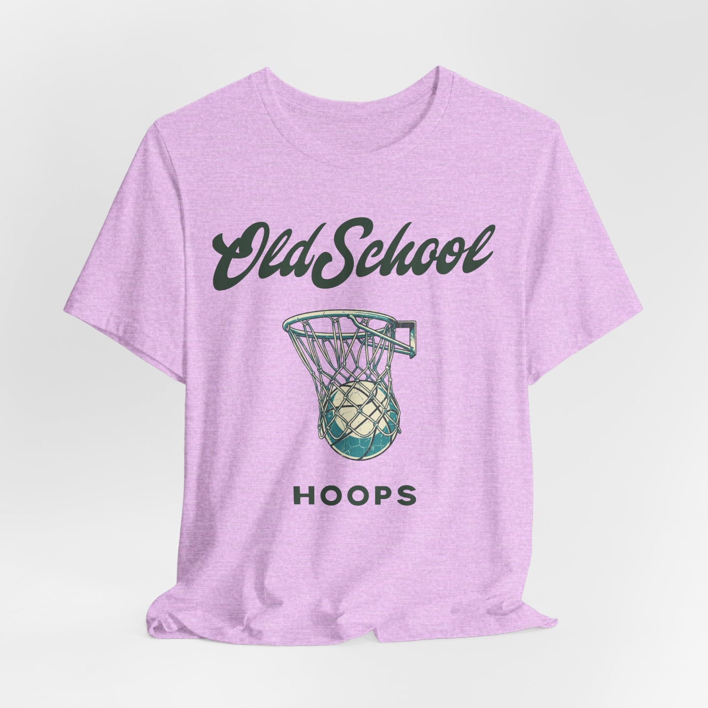 Old School Hoops Basketball T-Shirt | Retro Rim Tee | Geschenk für Baller