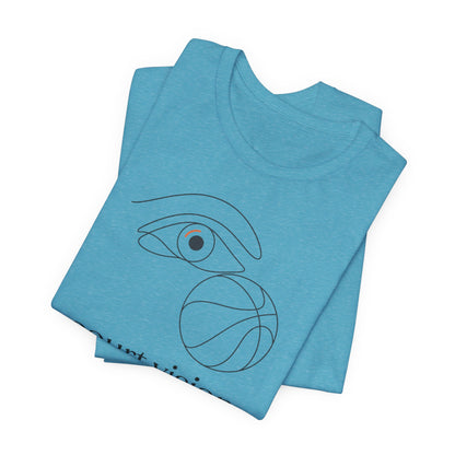 Court Vision Basketball T-Shirt | Minimalist Hooper Tee | Perfect Gift for Players