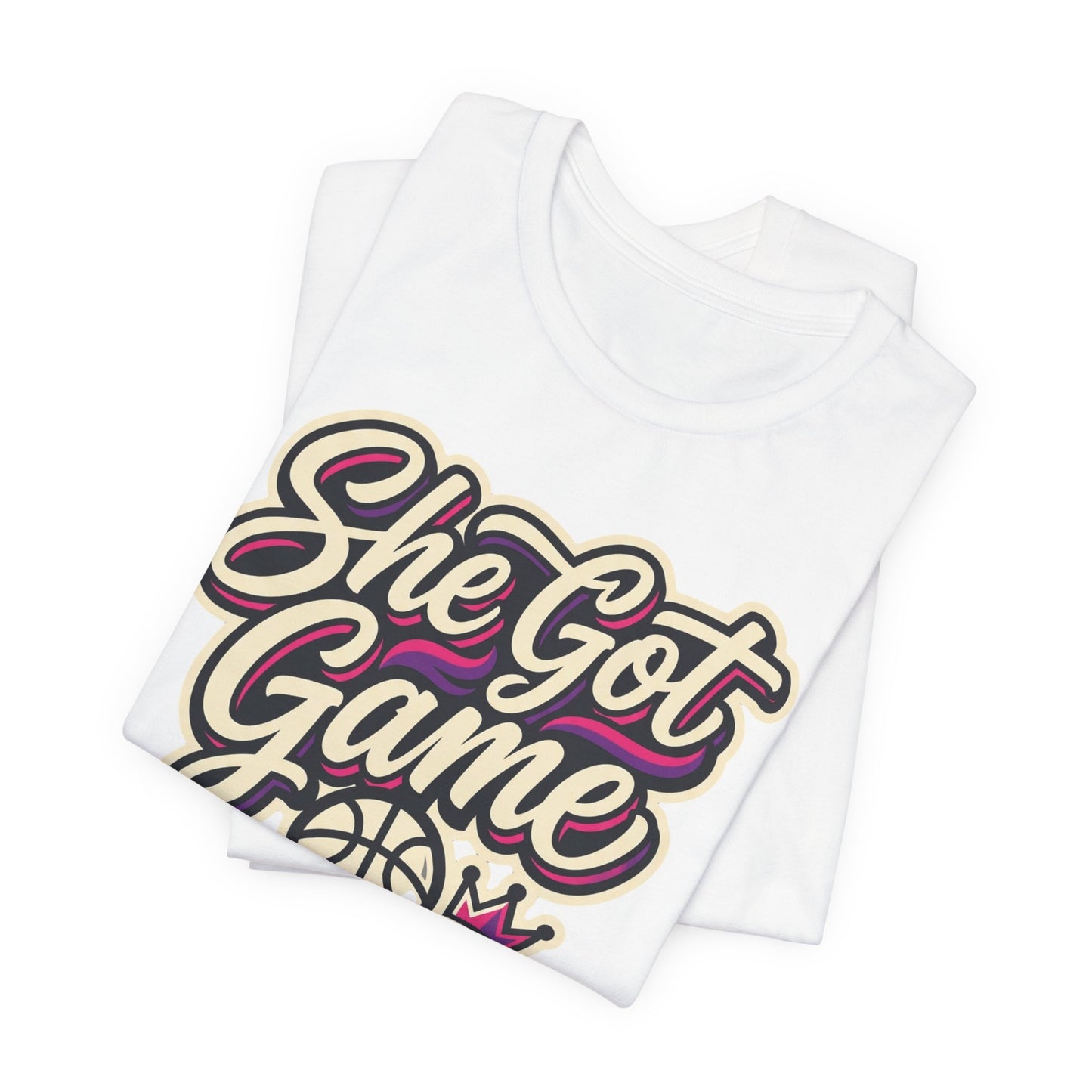 She Got Game Basketball T-Shirt | Women's Hoops Tee | Perfect Gift for Female Players