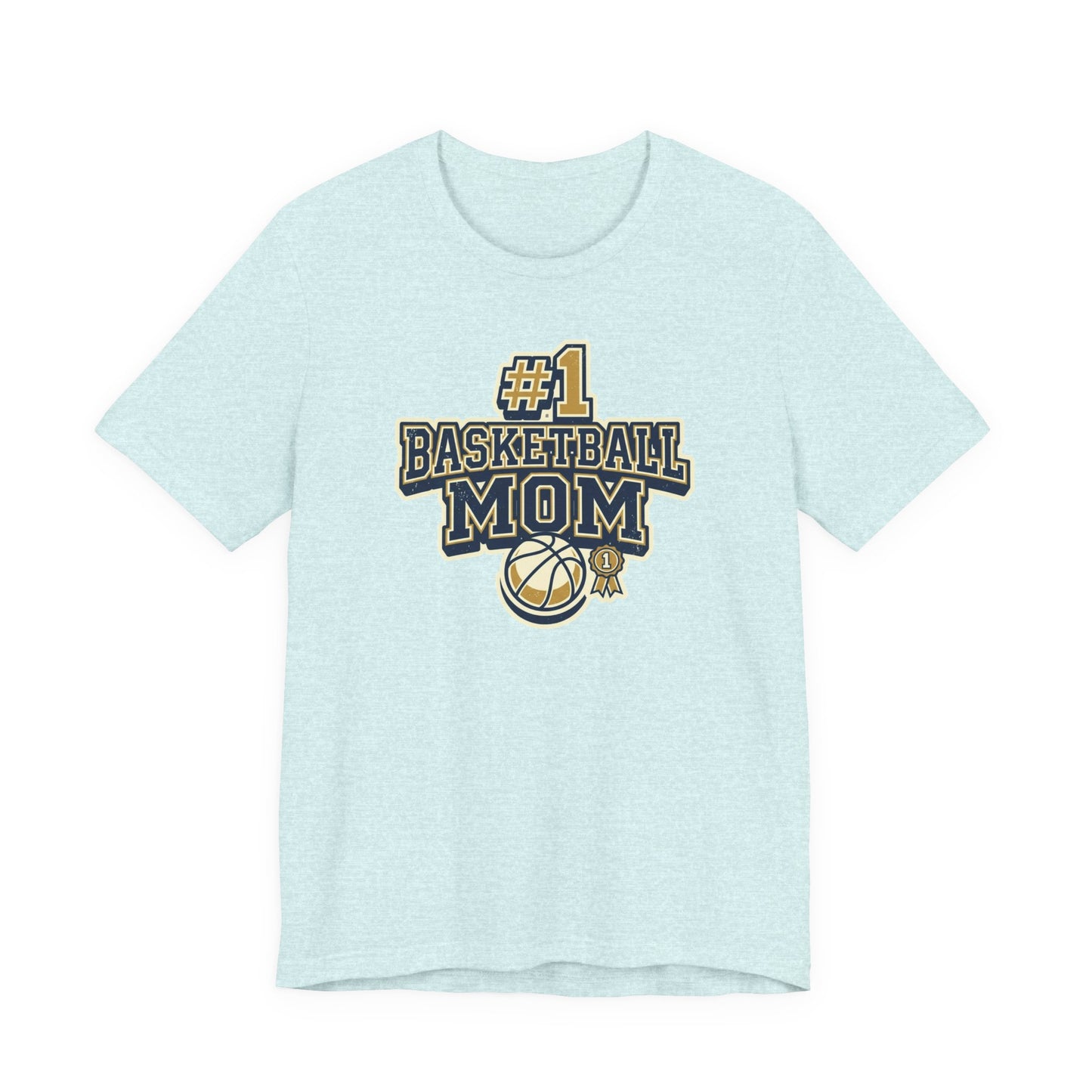 #1 Basketball Mom T-Shirt | Navy & Gold Award Grafik | Perfektes Geschenk