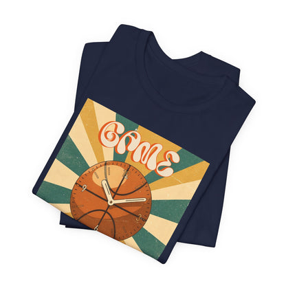 Game Time Basketball Clock T-Shirt | Retro Hooper Tee | Perfect Gift for Ball Players