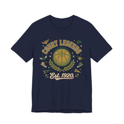 Court Legends Est. 1920 Basketball T-Shirt | Vintage Coach Tee | Premium Hoopers Gift