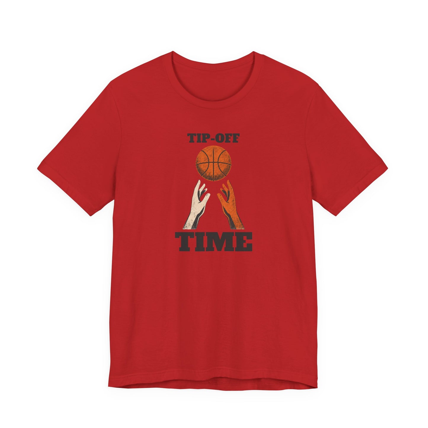 Tip-Off Time Basketball T-Shirt | Gameday Hands Tee | Perfect for Hoopers