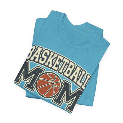 Basketball Mom Vintage Tee | Retro Ball Graphic T-Shirt | Perfect Gift for Hooper Parents