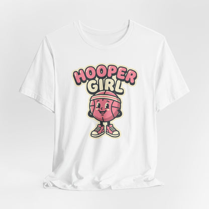 Hooper Girl Basketball T-Shirt | Retro Cartoon Tee | Perfect Gift for Female Players