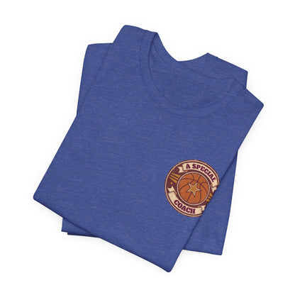 A Special Coach Basketball T-Shirt | Vintage Badge Tee | Perfect Coach Gift